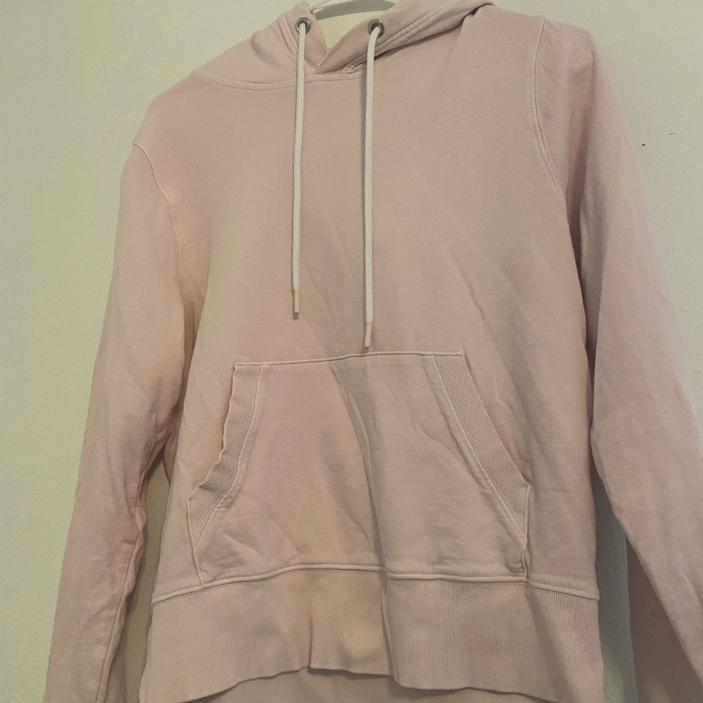athleta light pink hoodie